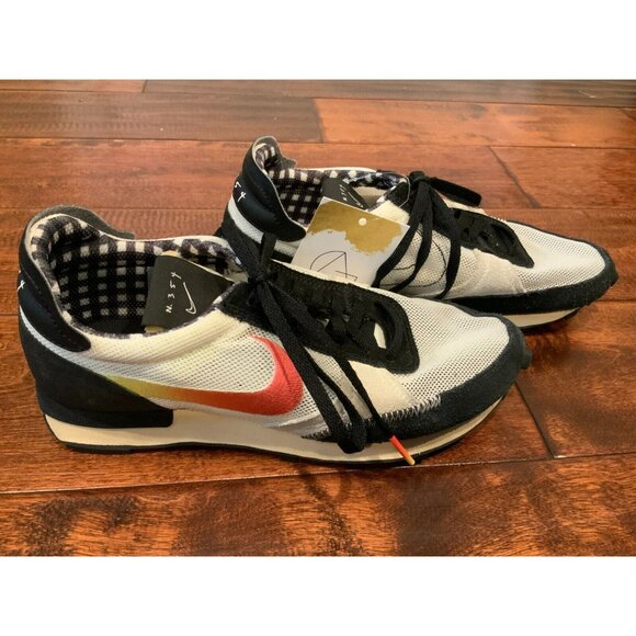 Nike Men's Black & White Mesh Daybreak N. 354 Lace-Up Sneakers, Size 6 (US) - Picture 1 of 10